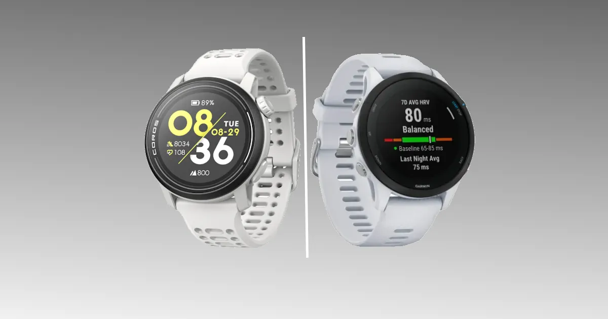 coros page 3 vs garmin forerunner 255