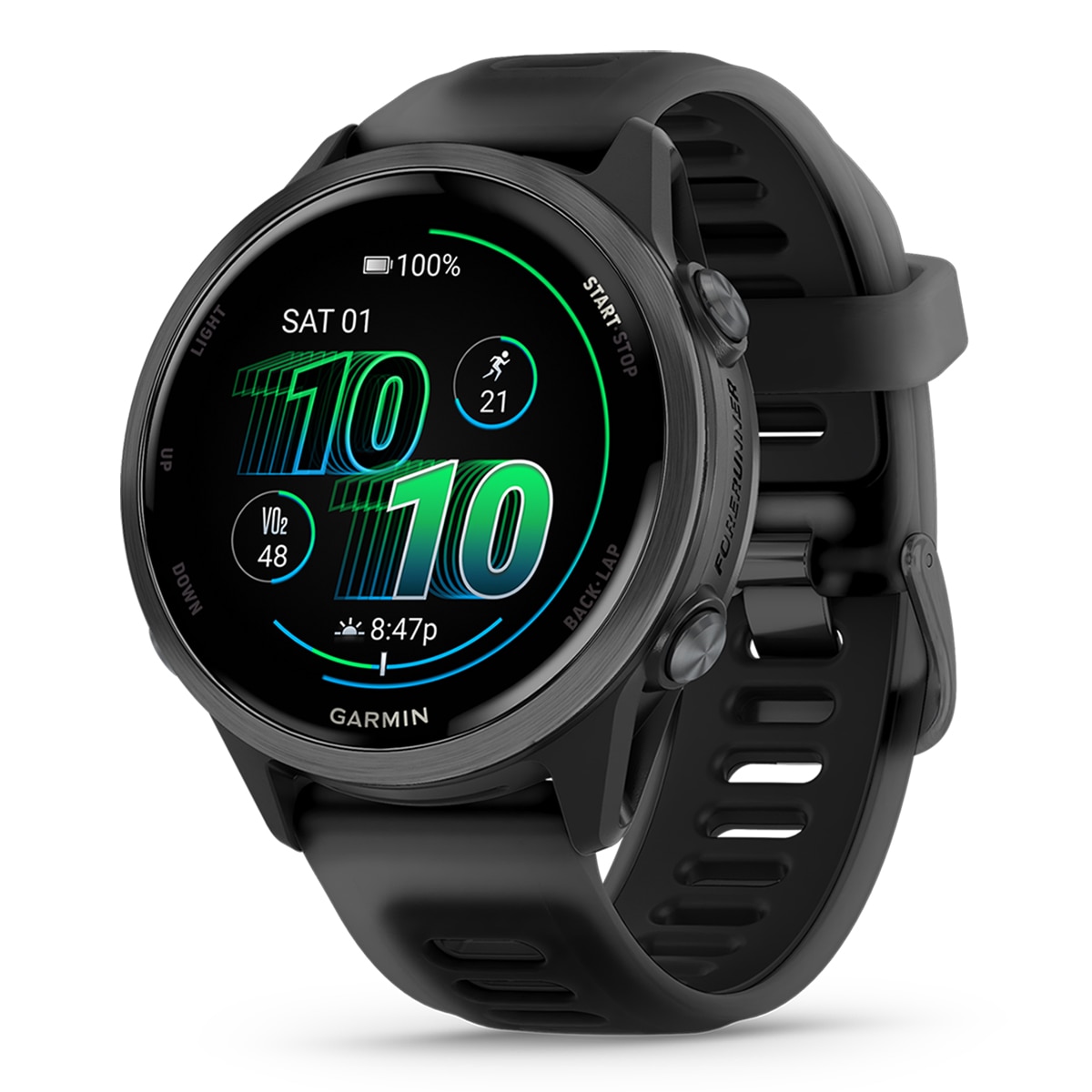 Garmin - Reloj smartwatch unisex Forerunner 570 42mm Negro Garmin.