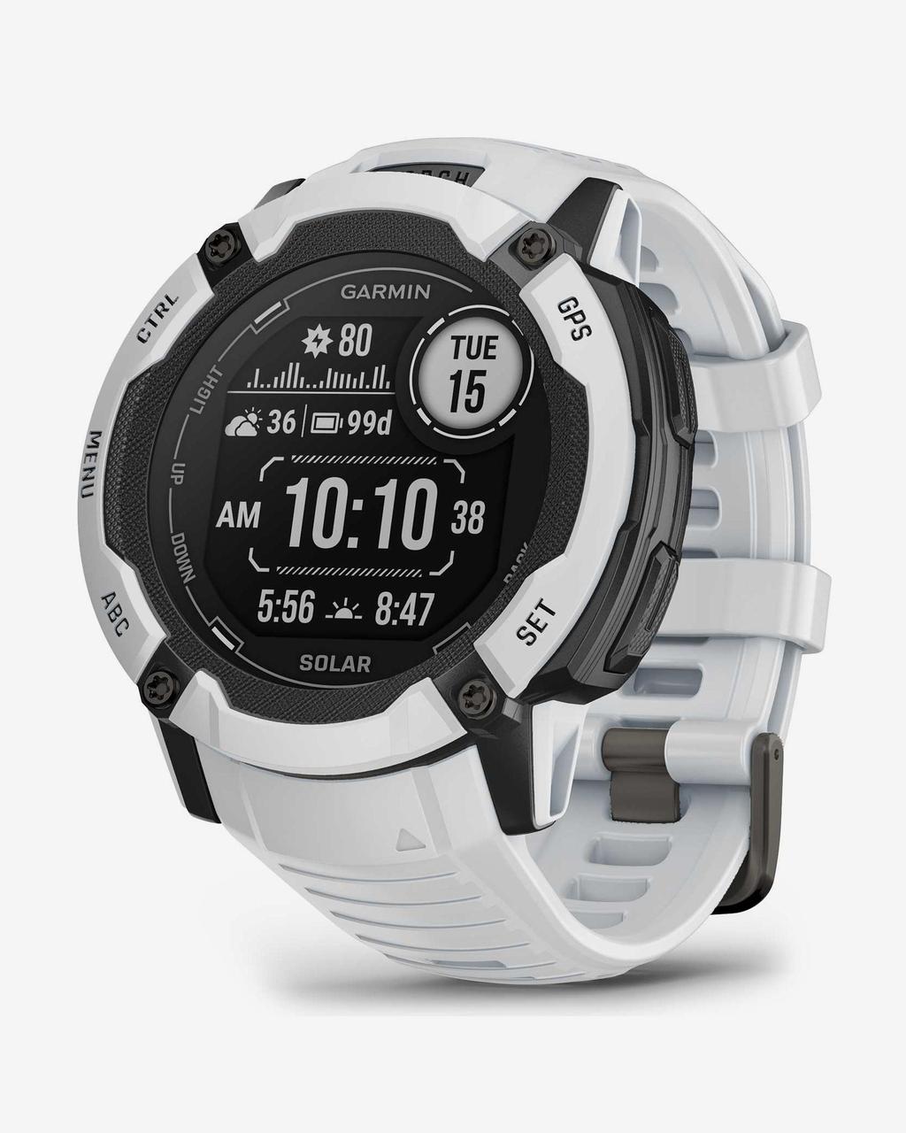 Garmin Instinct 2X Solar blanco gris oscuro