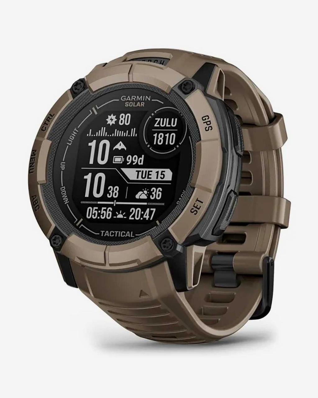 Garmin Instinct 2X Solar Tactical marrón