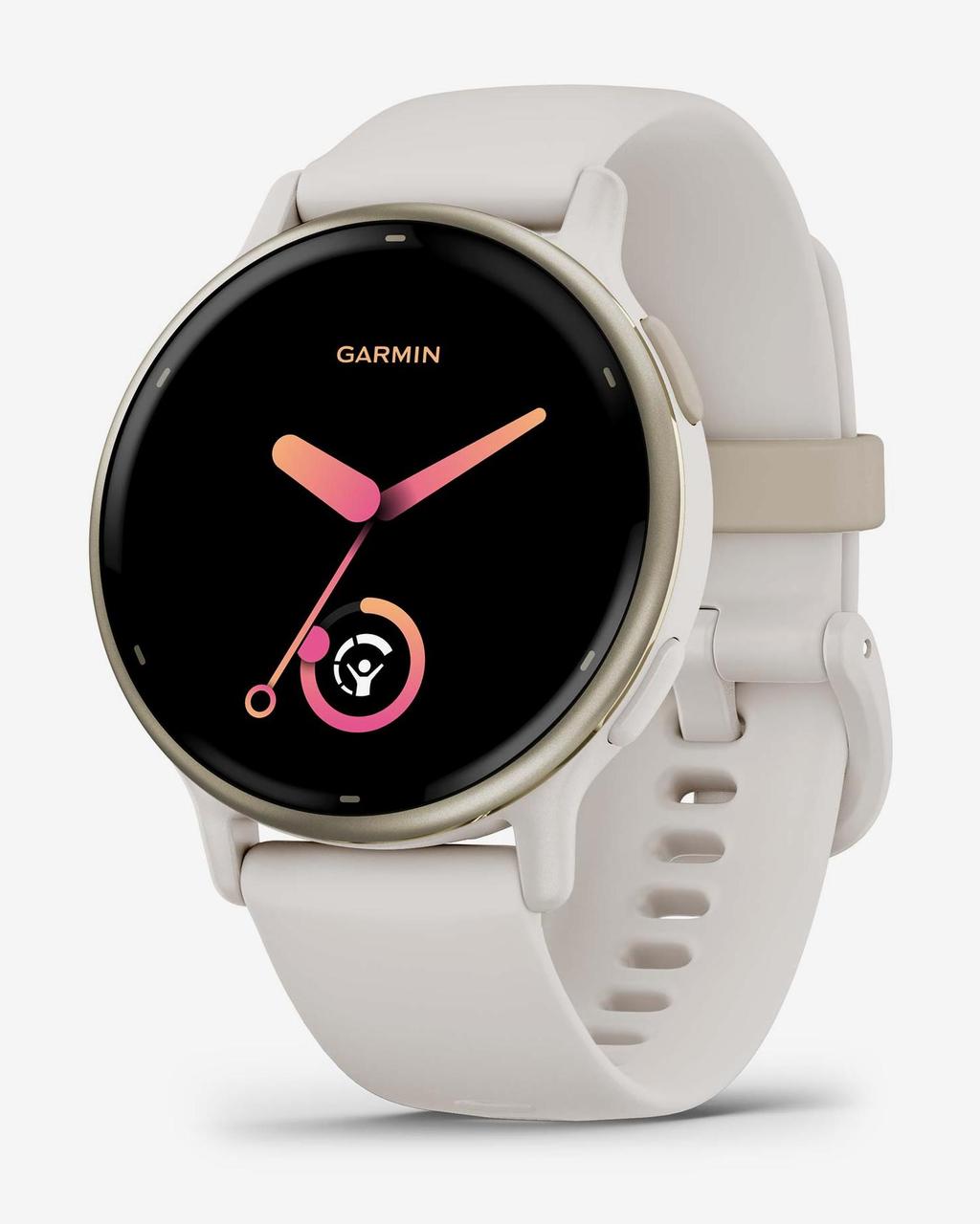 Garmin Vivoactive 5 blanco marfil oro correa silicona blanco