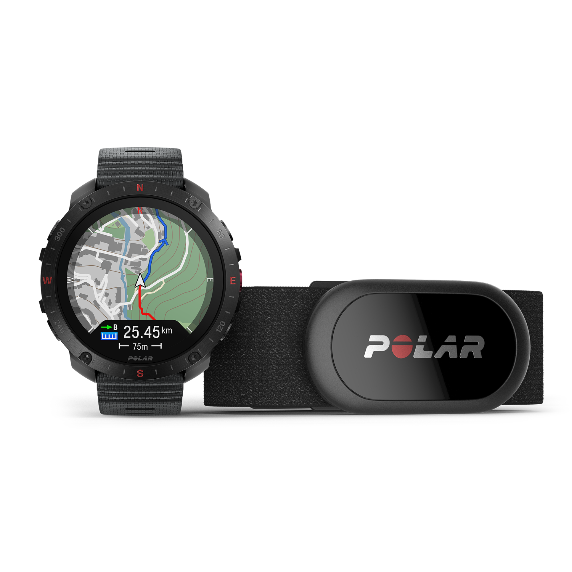 Polar - Reloj smartwatch Polar Grit X2 Pro Talla S-L con sensor H10 Polar.