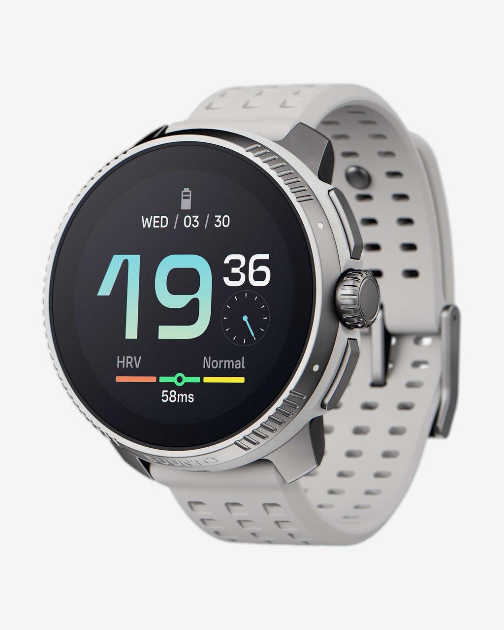 Suunto Race acero correa blanco abedul