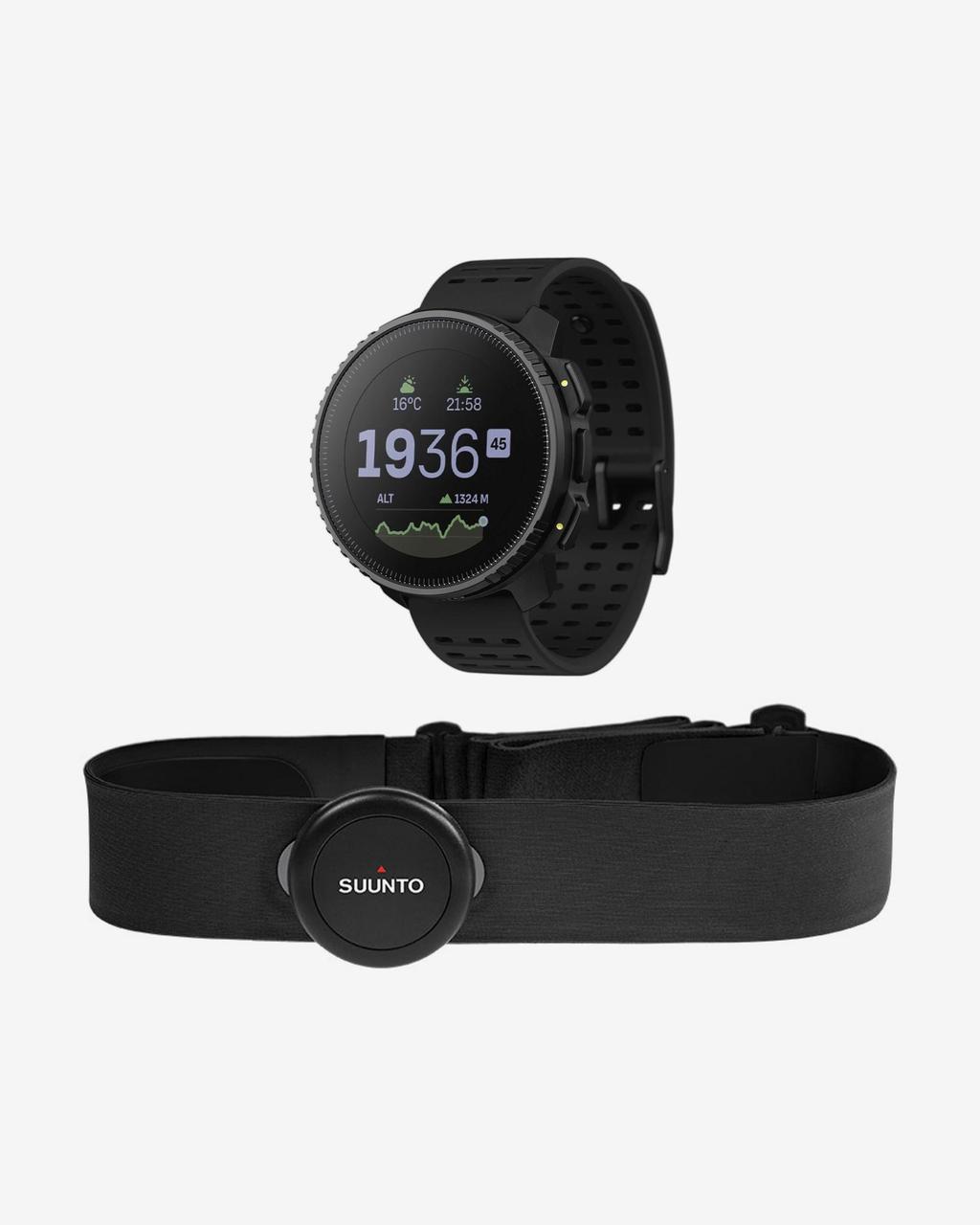 Suunto Vertical negro + Sensor de frecuencia cardíaca Suunto Smart Heart Rate Belt