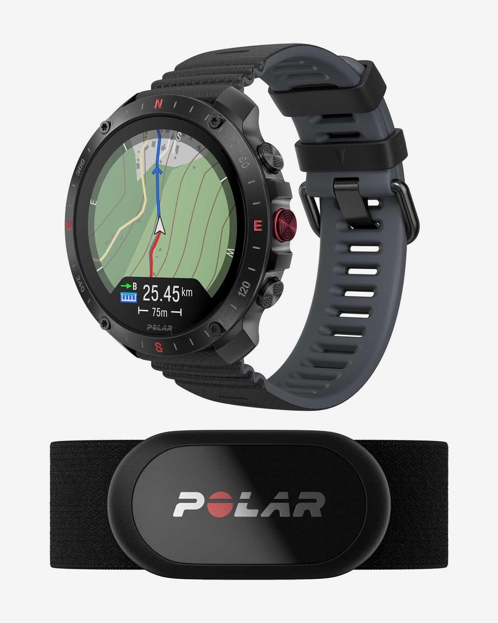 Polar Grit X2 Pro acero negro + Sensor Polar H10 negro