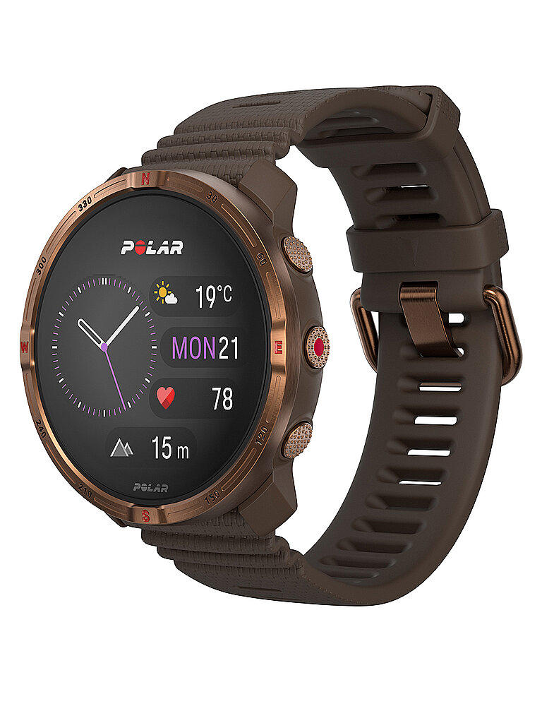 POLAR Reloj multideporte para exteriores Grit X2 S-L marrón