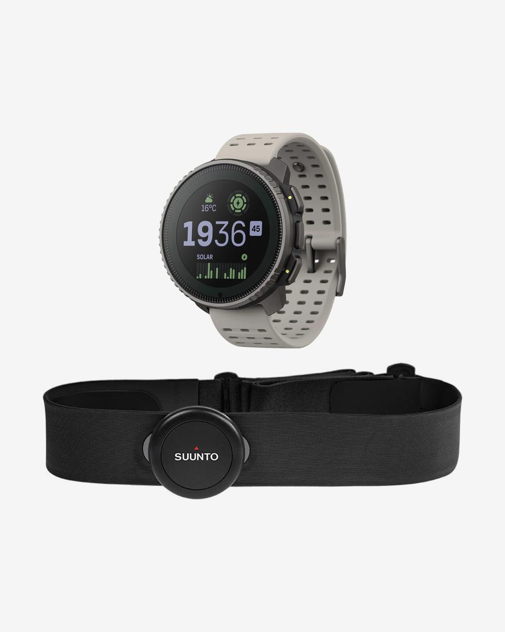 Suunto Vertical Titanium Solar gris + Sensor de frecuencia cardíaca Suunto Smart Heart Rate Belt