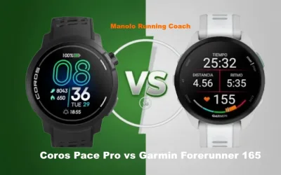 Comparativa Coros Pace Pro vs Garmin Forerunner 165