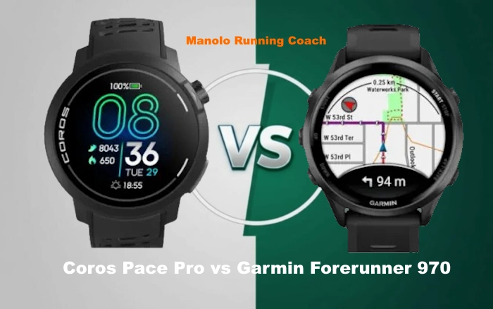 Comparativa Garmin Forerunner 970 vs Coros Pace Pro