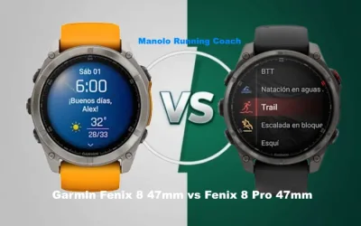 Comparativa Garmin fēnix 8 47mm vs fēnix 8 Pro 47mm AMOLED