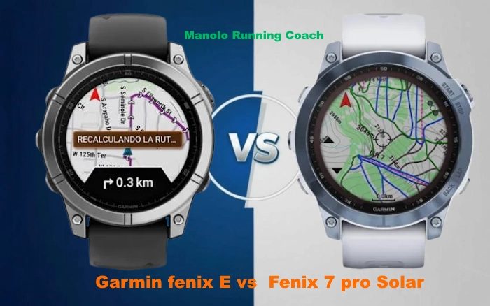 Garmin Fenix E vs Garmin Fenix 7 Pro Solar: ¿Cuál es el mejor reloj outdoor Garmin para ti?