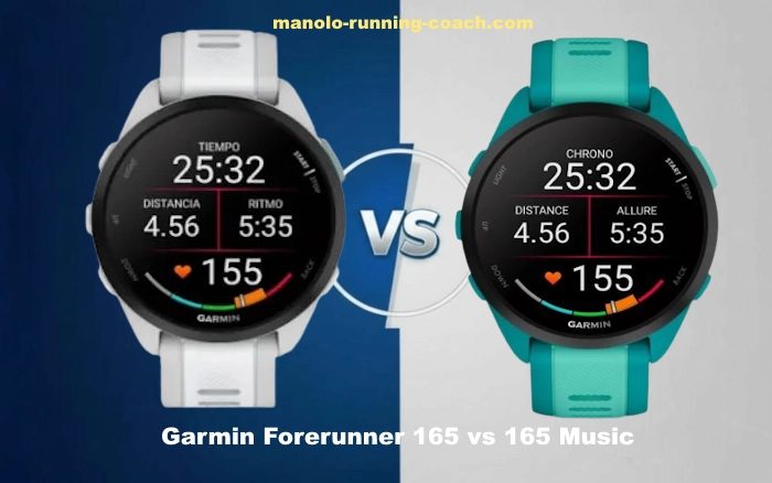 Garmin Forerunner 165 vs 165 Music