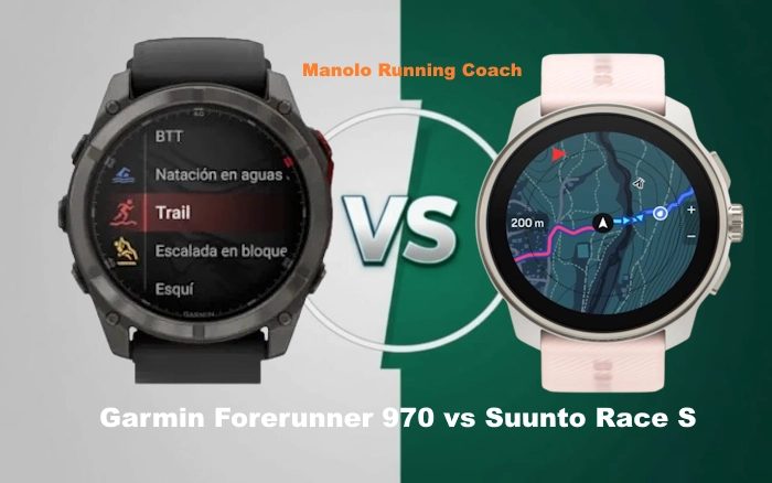 Comparativa Garmin Forerunner 970 vs Suunto Race S