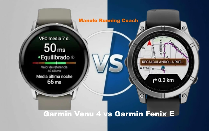 Comparativa Garmin Venu 4 vs Garmin Fenix E
