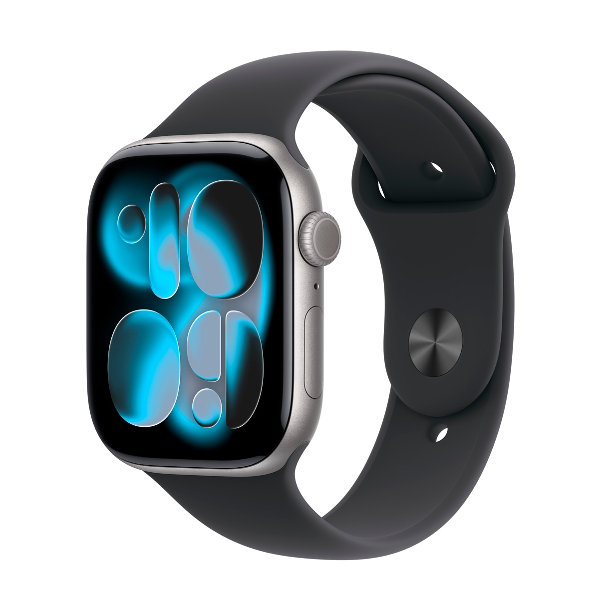 Apple - Apple Watch Series 11 GPS 46mm Aluminio gris espacial con Correa Deportiva Negro (M/L).
