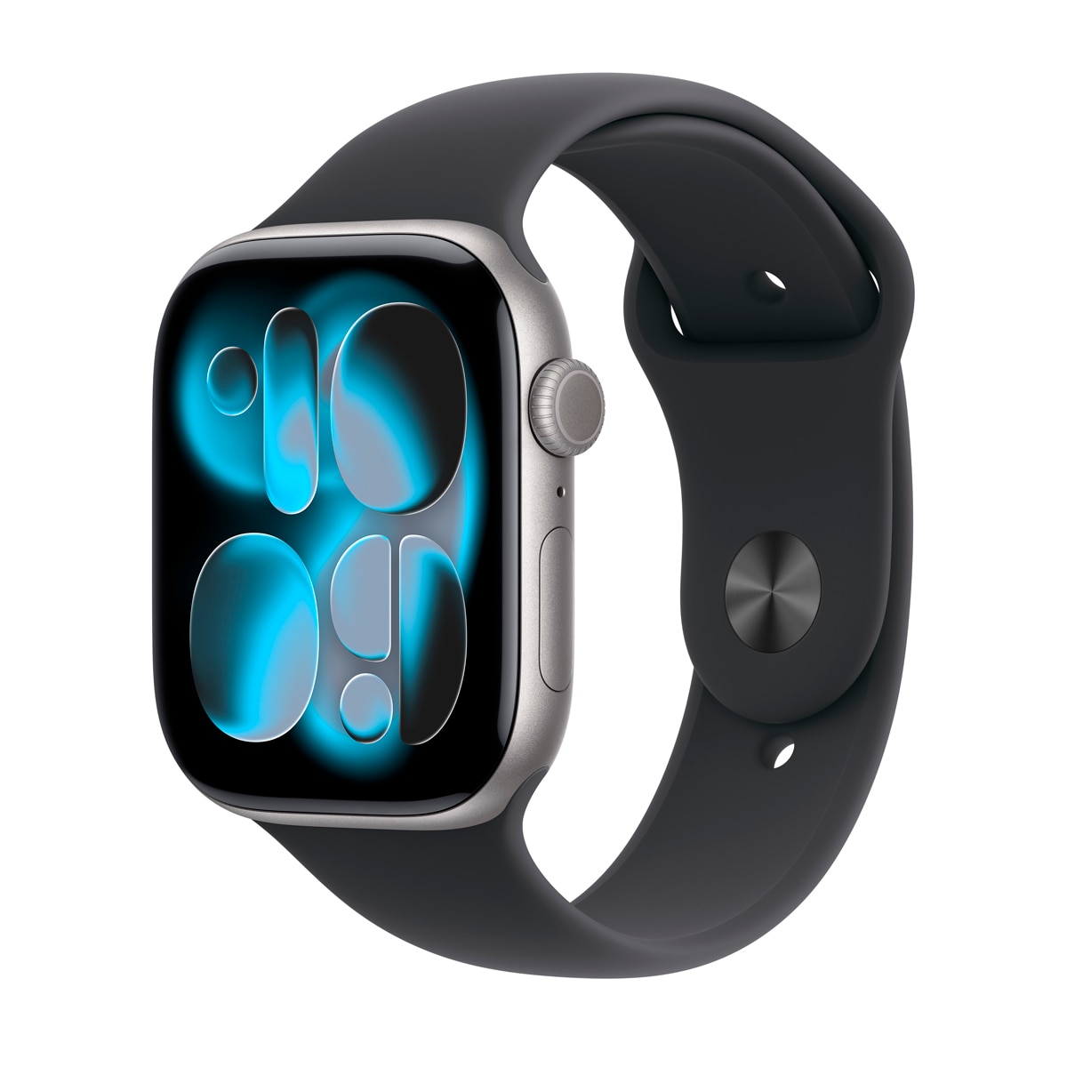 Apple - Apple Watch Series 11 GPS 46mm Aluminio gris espacial con Correa Deportiva Negro (S/M).