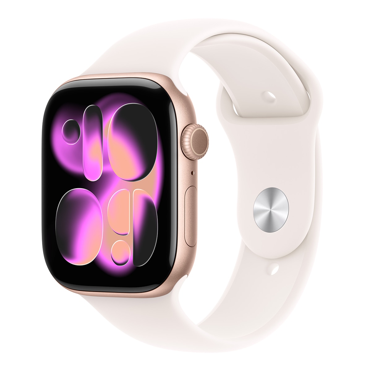 Apple - Apple Watch Series 11 GPS 46mm Aluminio oro rosa con Correa Deportiva Rosa Rubor (M/L).