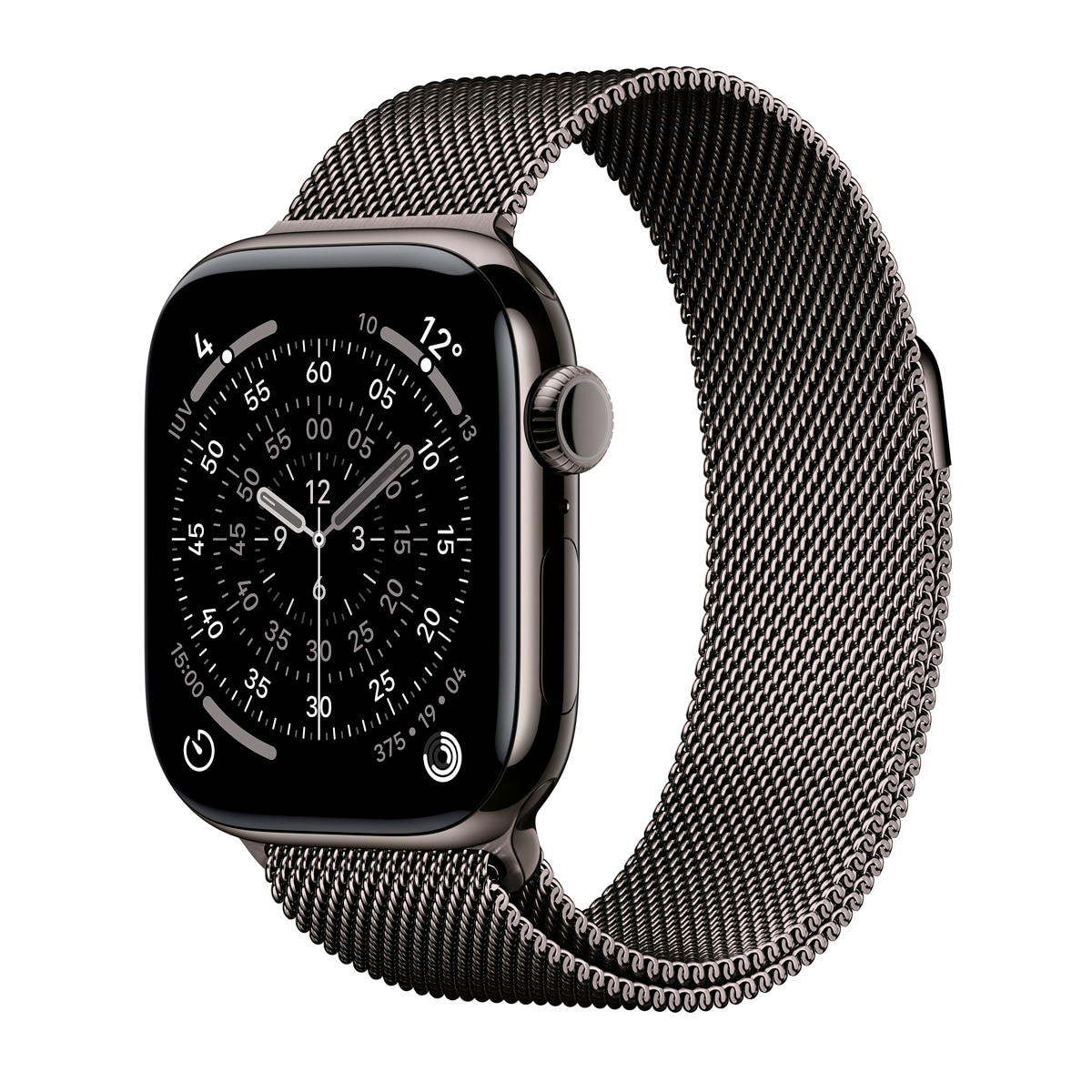 Apple - Apple Watch Series 11 GPS + Cellular 42mm Titanio pizarra con Correa Milanese Loop Pizarra.