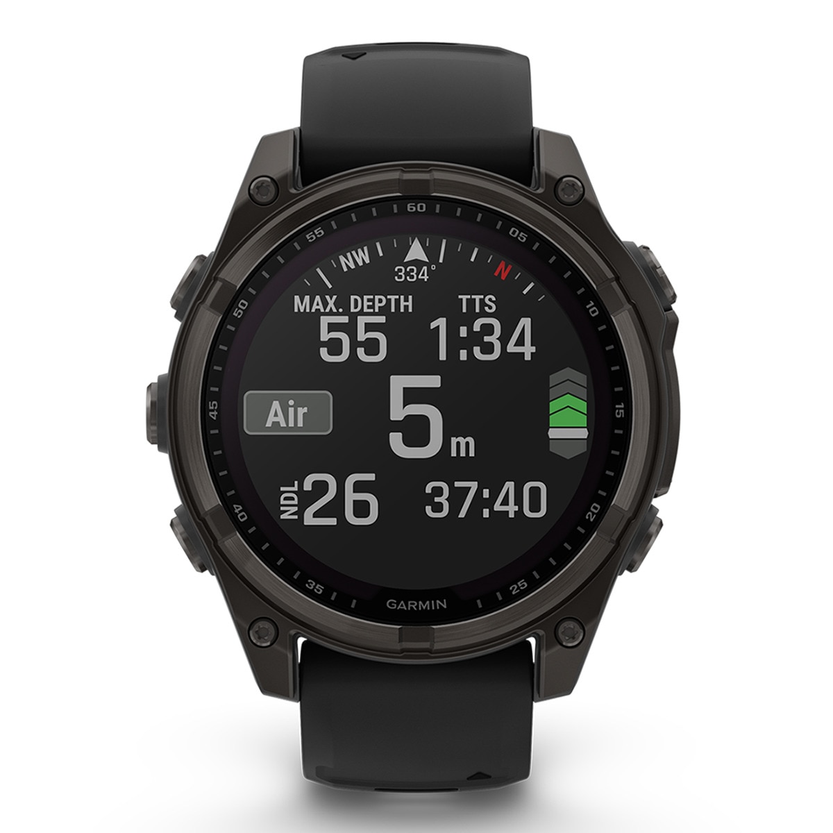 Garmin - Reloj Smartwatch fenix 8 47mm Zafiro Solar, Titanio DLC Garmin.