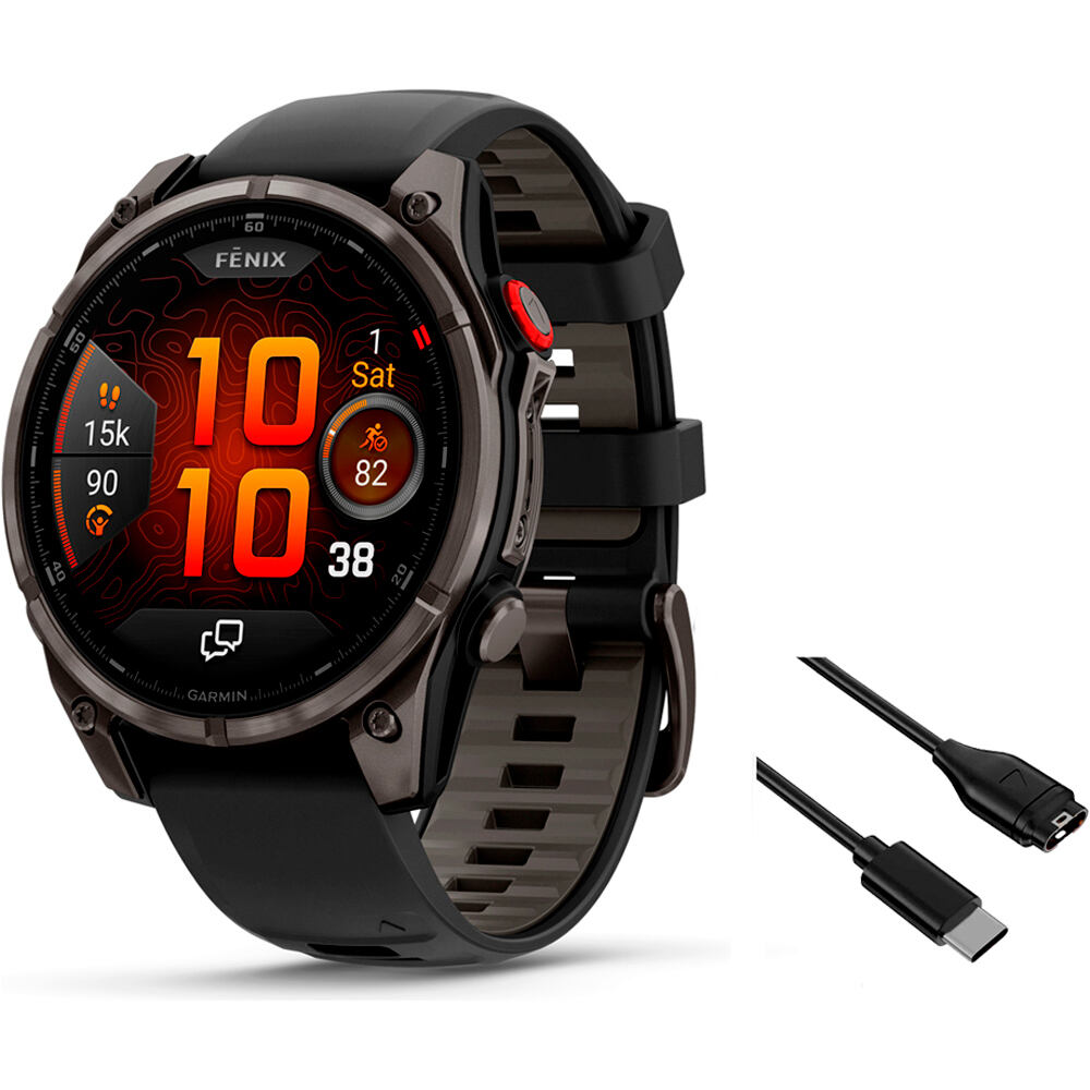 Garmin fenix 8 pro 47 mm amoled pulsómetros con gps