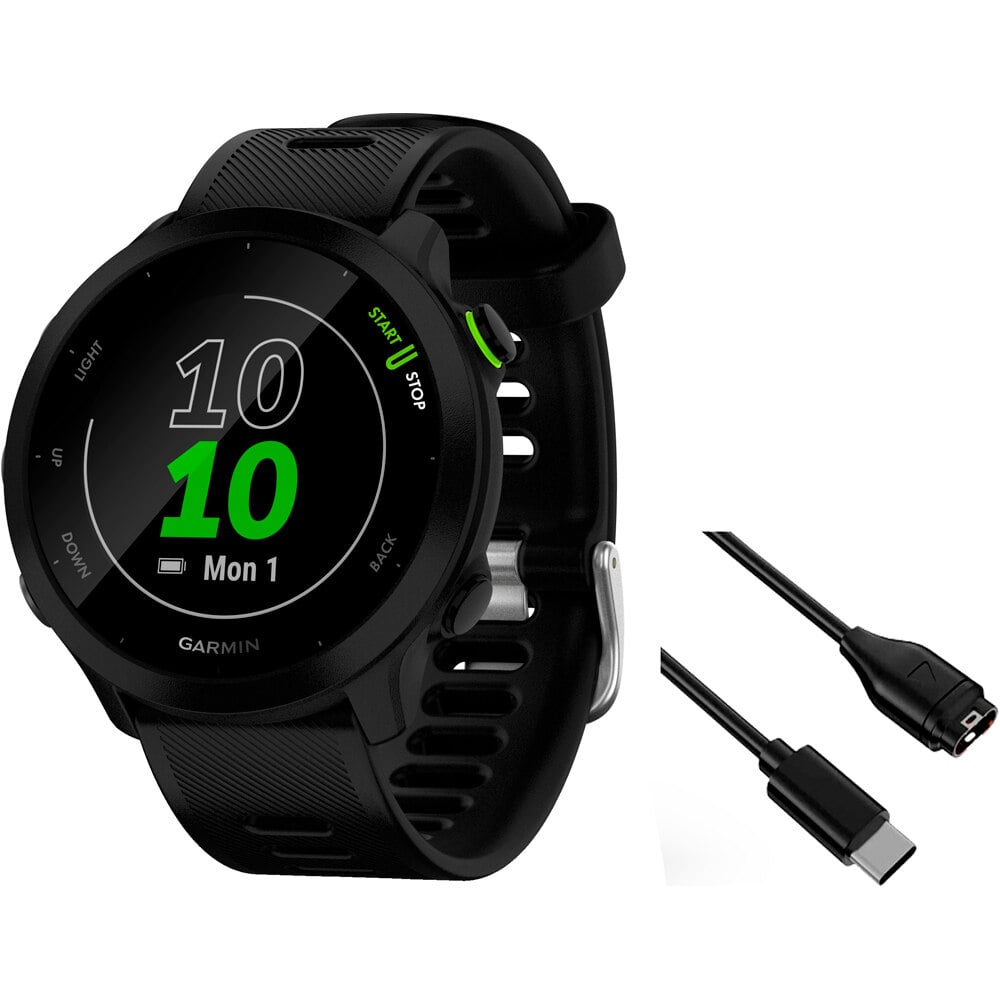 Garmin forerunner 55 negro pulsómetros con gps
