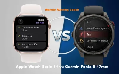 Comparativa Apple Watch Series 11 vs Garmin fēnix 8 47mm AMOLED