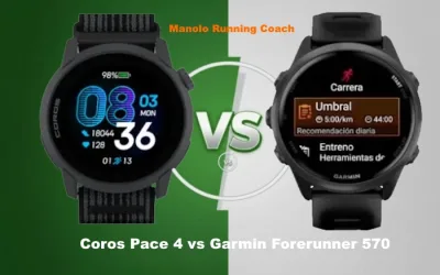 Comparativa Coros Pace 4 vs Garmin Forerunner 570