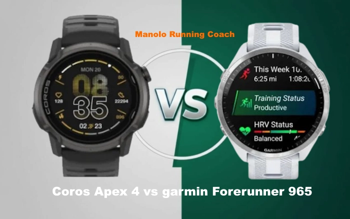 Comparativa Coros Apex 4 vs Garmin Forerunner 965