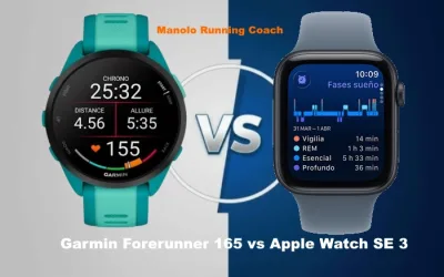 Comparamos Garmin Forerunner 165 vs Apple Watch SE 3