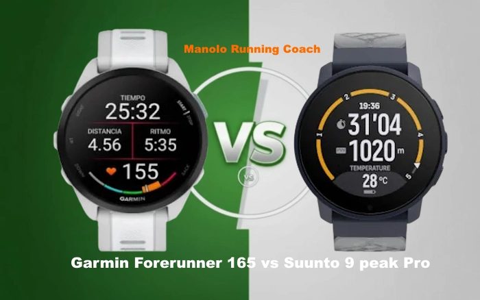 Comparativa Garmin Forerunner 165 vs Suunto 9 Peak Pro