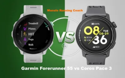 Comparativa Coros Pace 3 vs Garmin Forerunner 55