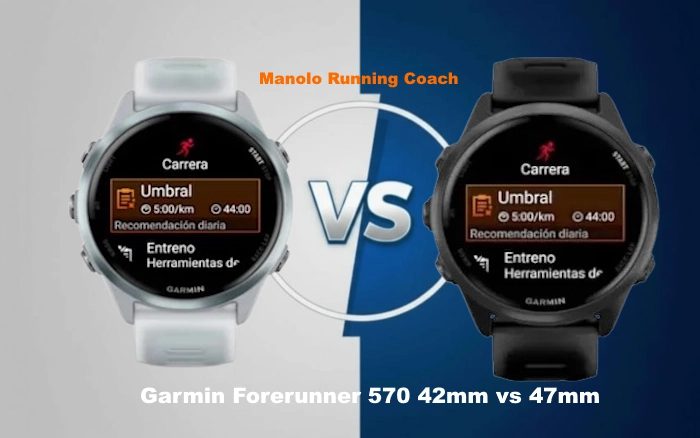 Comparativa Garmin Forerunner 570 42mm vs Forerunner 570 47mm
