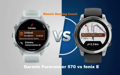 Comparativa Garmin Forerunner 570 vs Fenix E