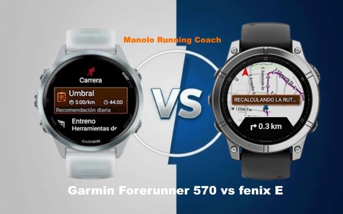 Comparativa Garmin Forerunner 570 vs Fenix E