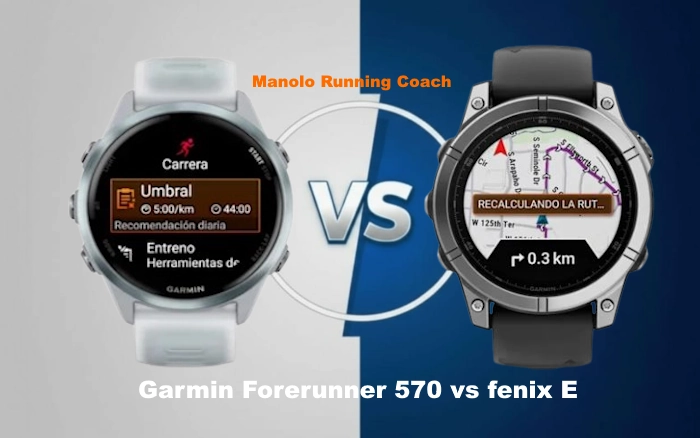 Comparativa Garmin Forerunner 570 vs Fenix E
