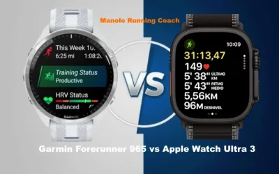 Comparativa Garmin Forerunner 965 vs Apple Watch Ultra 3