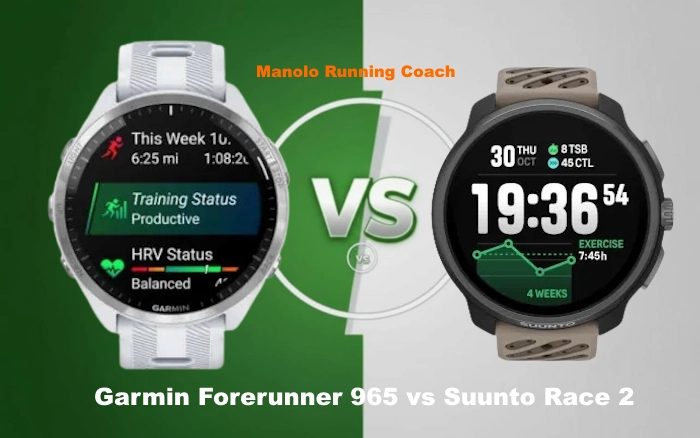 Comparativa Garmin Forerunner 965 vs Suunto Race 2