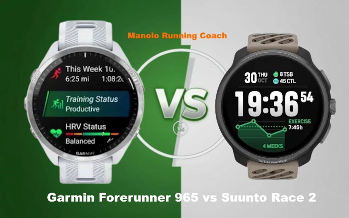 Comparativa Garmin Forerunner 965 vs Suunto Race 2