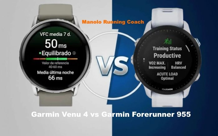 Comparativa Garmin Venu 4 vs Garmin Forerunner 955