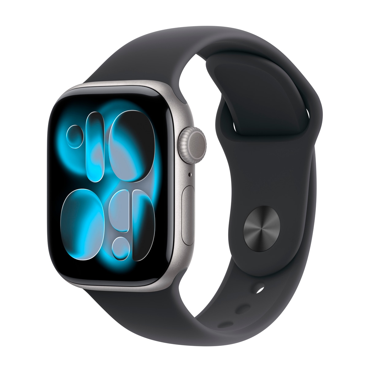 Apple - Apple Watch Series 11 GPS 42mm Aluminio gris espacial con Correa Deportiva Negro (S/M).