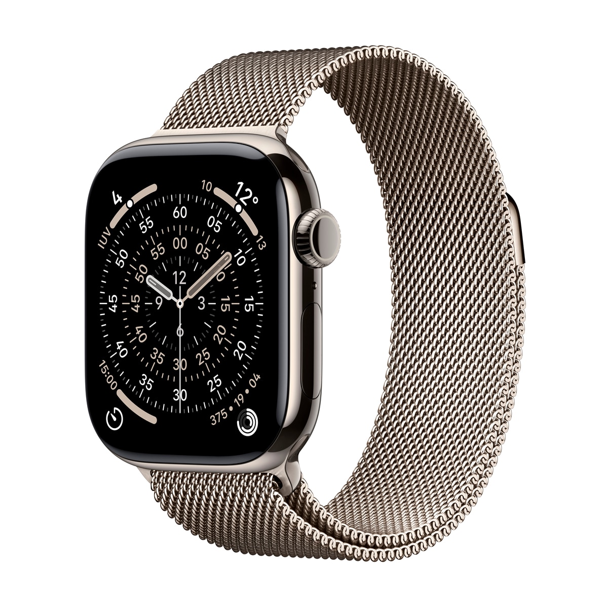Apple - Apple Watch Series 11 GPS + Cellular 42mm Titanio natural con Correa Milanese Loop Natural.