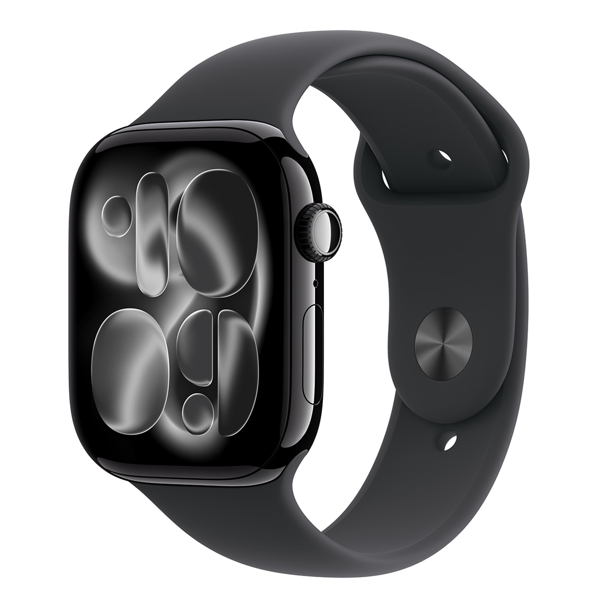 Apple - Apple Watch Series 11 GPS + Cellular 46mm Aluminio negro azabache con Correa Deportiva Negro (S/M).