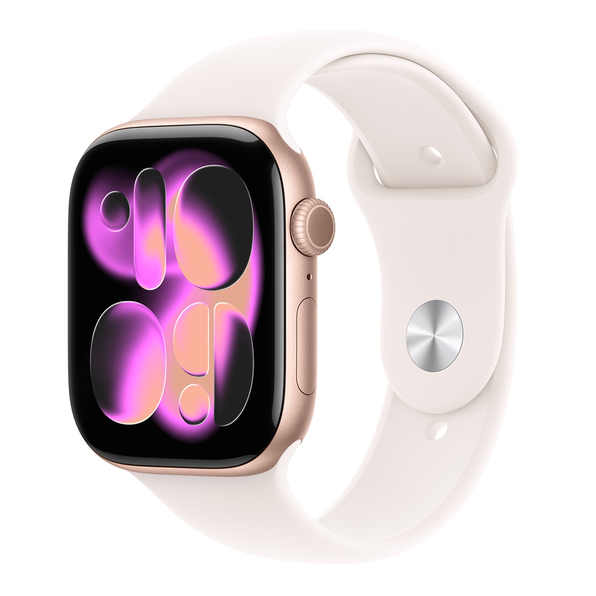 Apple - Apple Watch Series 11 GPS + Cellular 46mm Aluminio oro rosa con Correa Deportiva Rosa Rubor (M/L).