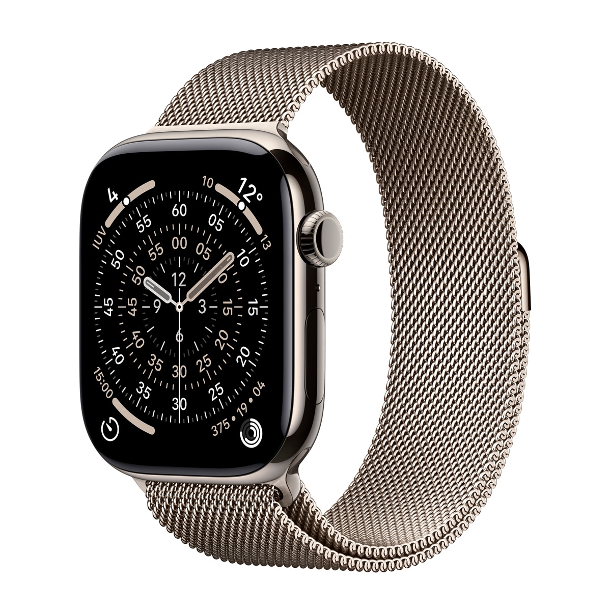 Apple - Apple Watch Series 11 GPS + Cellular 46mm Titanio natural con Correa Milanese Loop Natural (M/L).