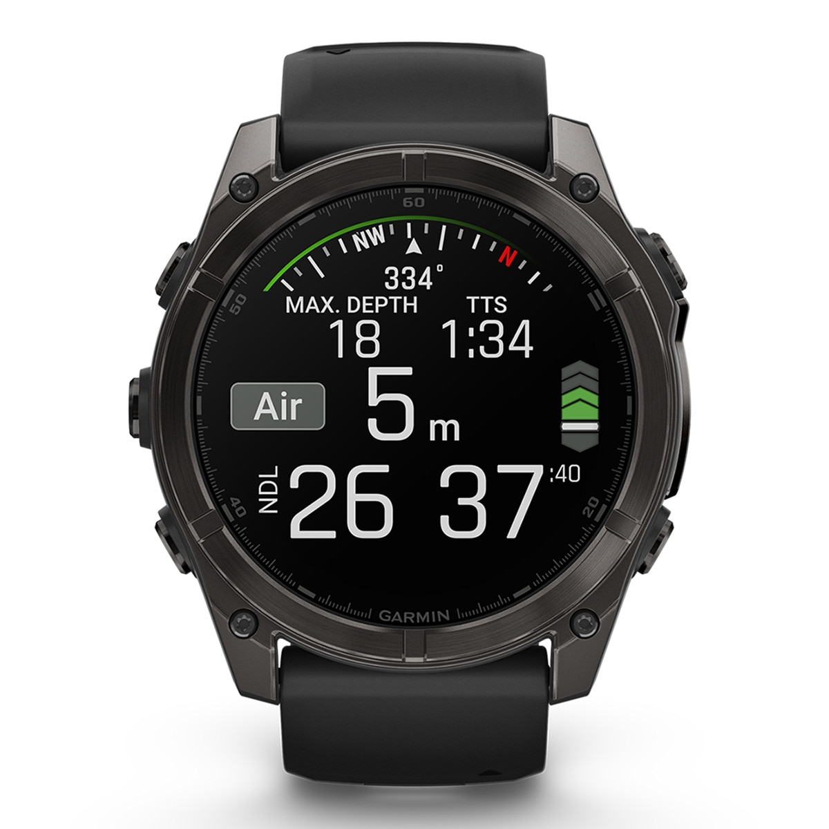 Garmin - Reloj Smartwatch fenix 8 51mm Zafiro Amoled, Titanio DLC Garmin.