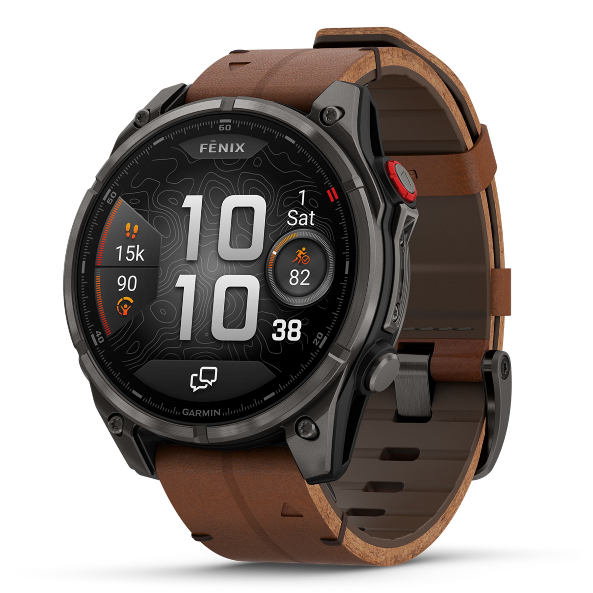 Garmin - Reloj Smartwatch Fenix 8 Pro LTE 47mm Zafiro Amoled correa de piel Garmin.