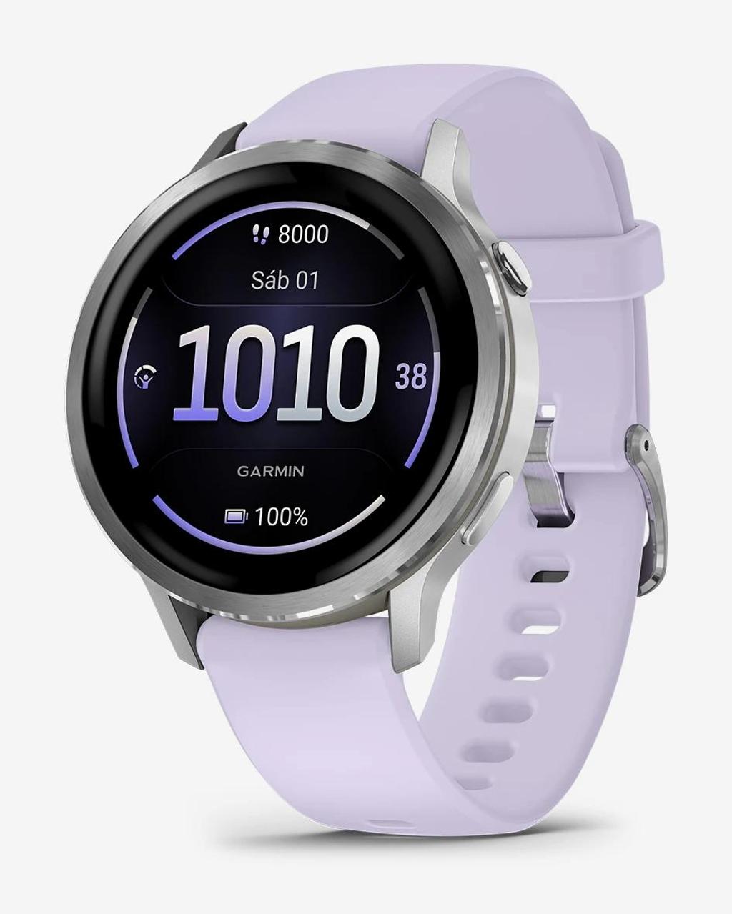 Garmin Venu 4 - 41 mm plateado correa violeta