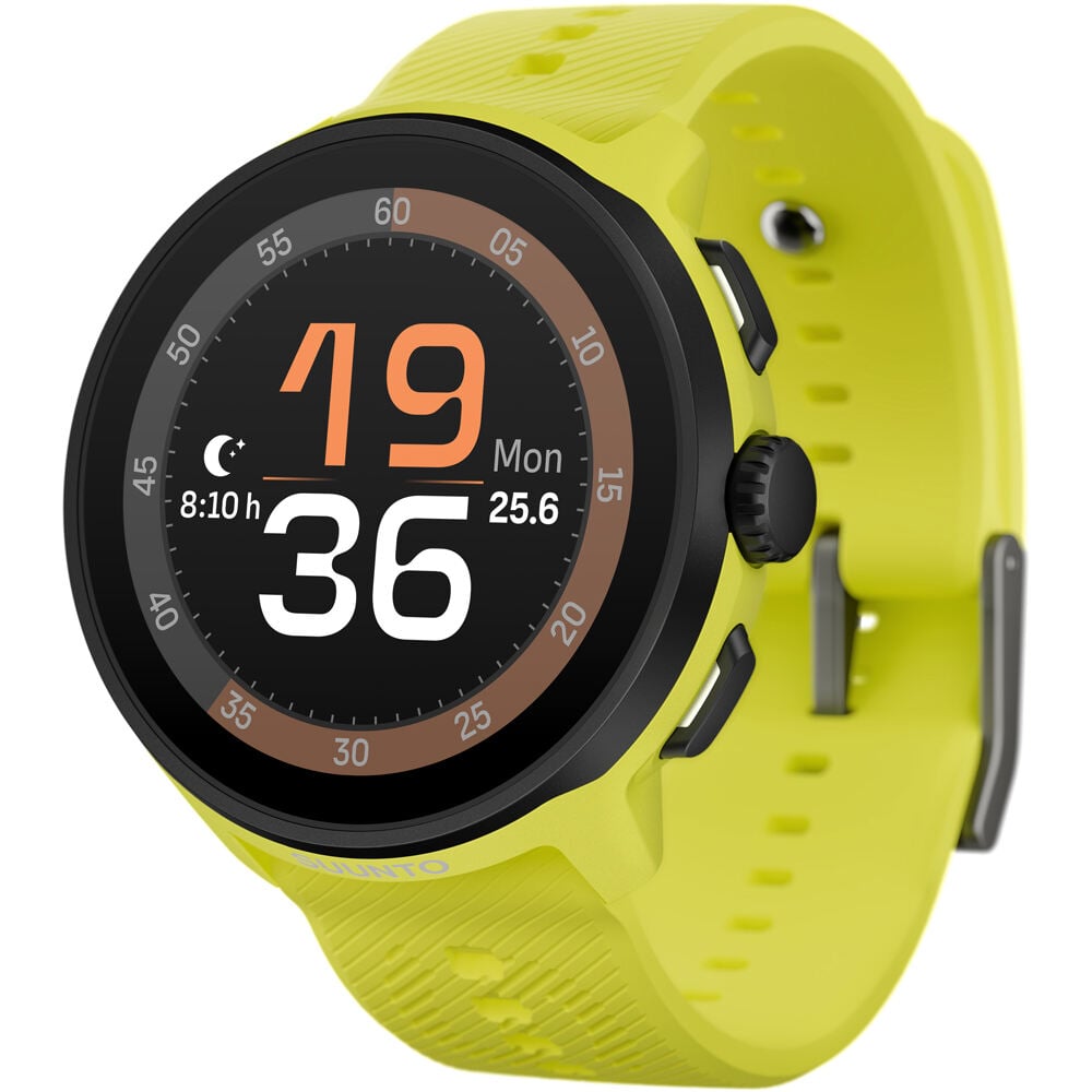 Suunto run lime with silicone strap pulsómetros con gps