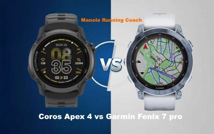 Comparativa Coros Apex 4 vs Garmin Fenix 7 Pro