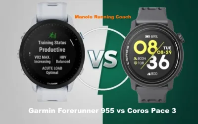 Comparamos Garmin Forerunner 955 vs Coros Pace 3